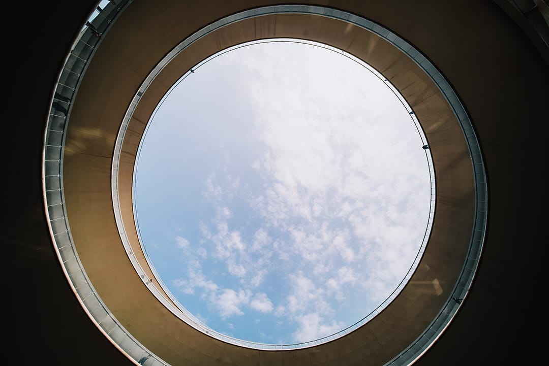 Low Angle View Of Skylight