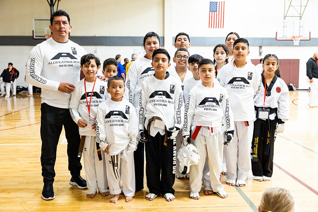 Tigers Tae Kwon Do Team in Anoka, Minnesota. AllWeather Roof Community Support.