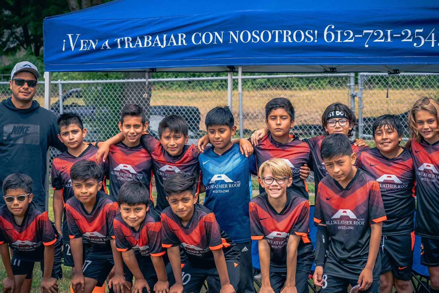 Allweather Roof supporting youth soccer in the community