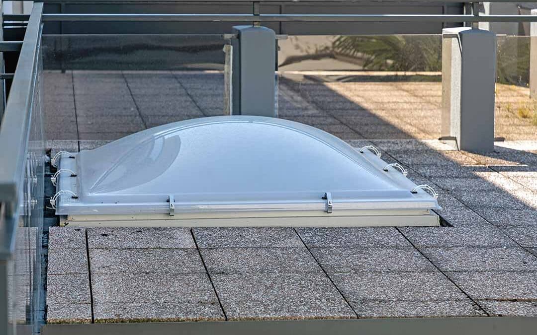 install skylights on an existing commercial roof.