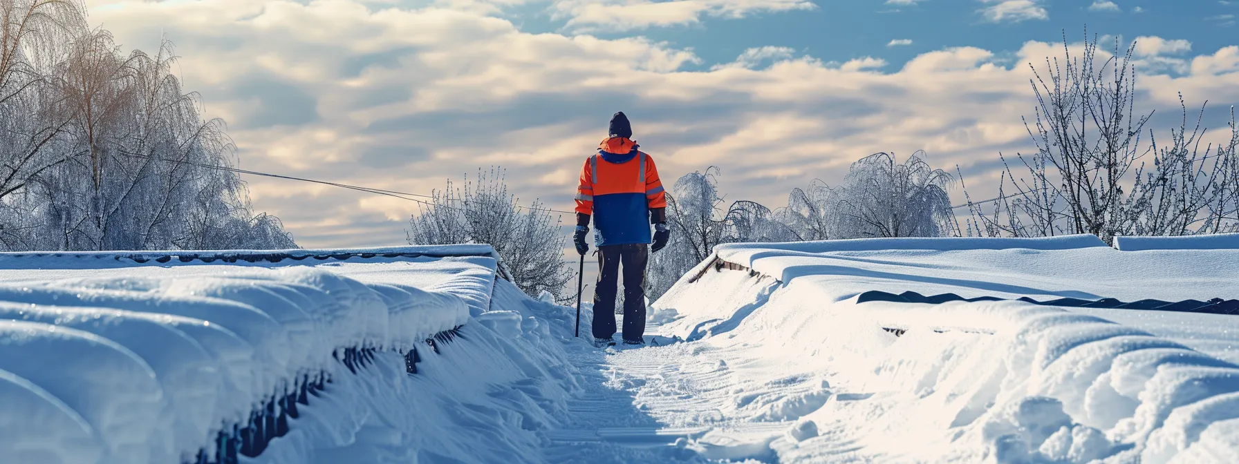 Commercial Roof Snow Clearing Service