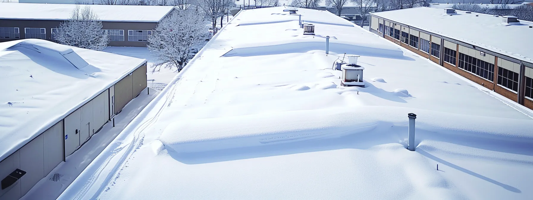 Commercial Roof Snow Clearing Service