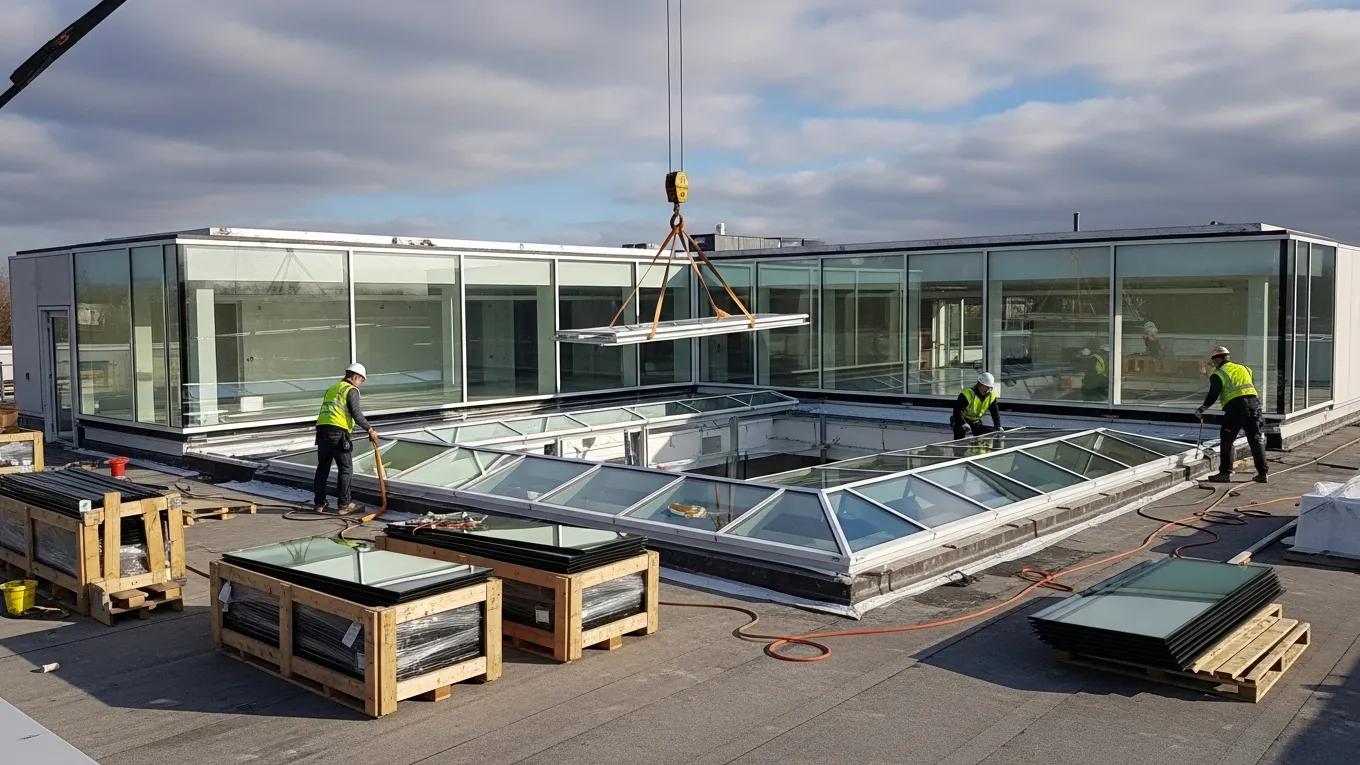 generate a commercial skylight installation